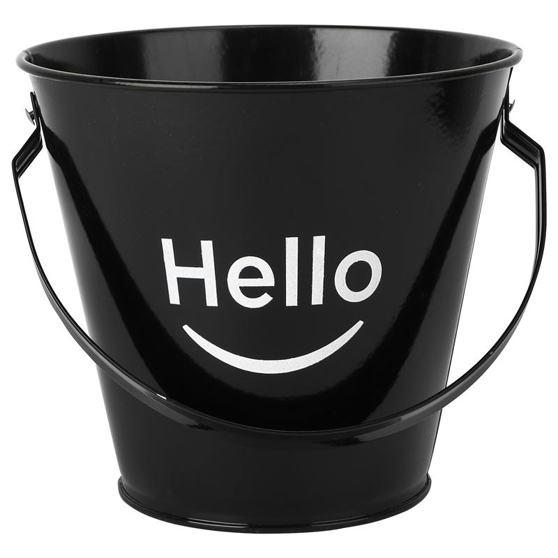 1Pc Iron Art Ice Bucket Food Container Fried Chicken Storage Bucket