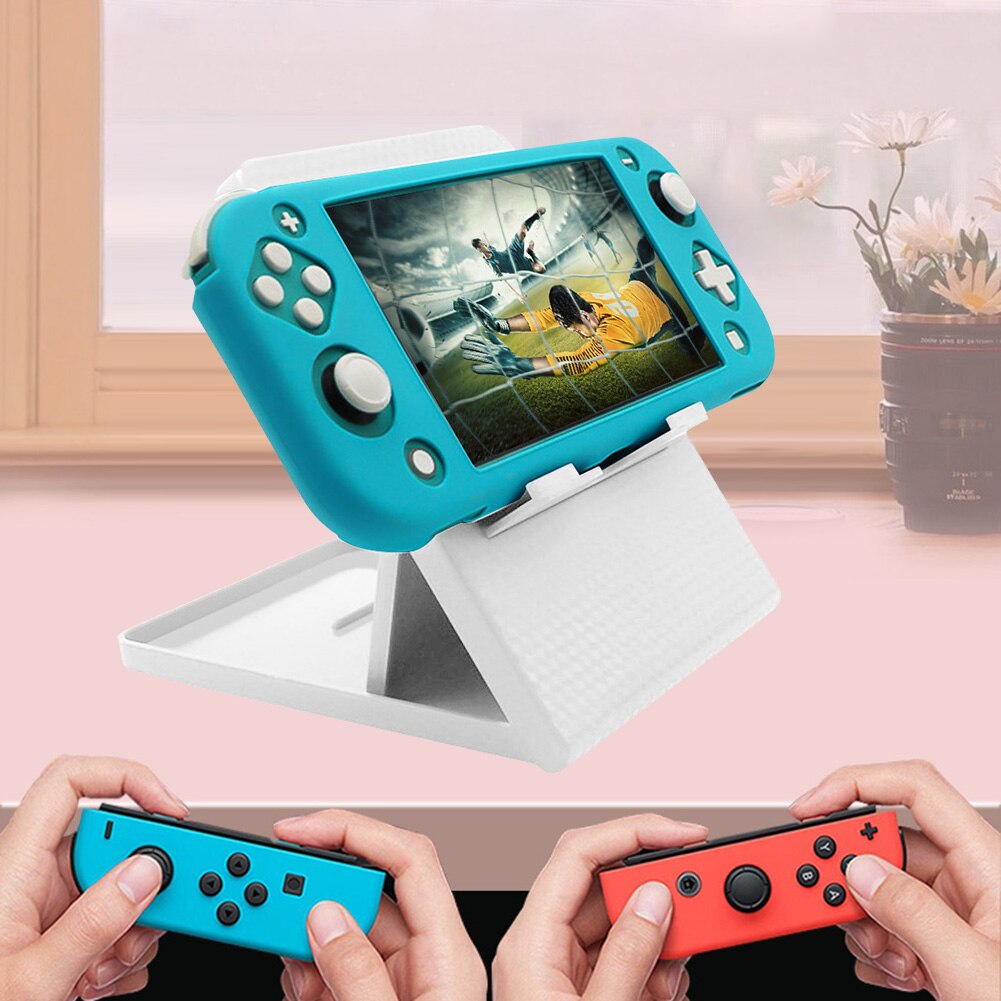 Verstellbarer, universeller desktop-ständer mit faltbarer basis für die n-switch lite host-spielkonsole und gaming-zubehör