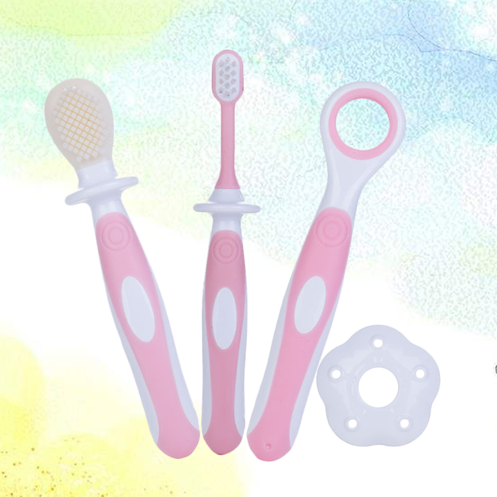 Child Toothbrush Ultrafine Baby Tooth Brush Health for Baby Toothbrush Infant Oral Hygiene Combo Oral Care Kit(Blue)