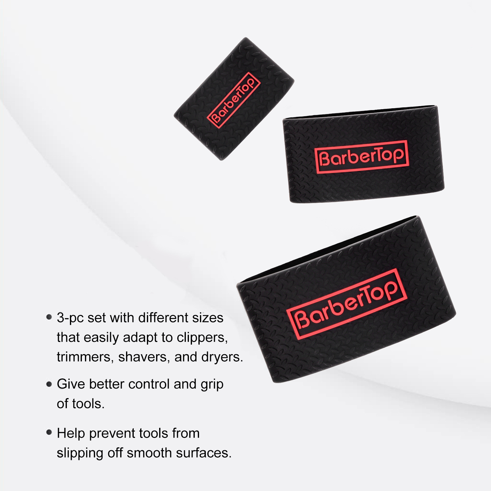 Barbiere in gomma professionale Manicotto protettivo per spinta elettrica Fasce per impugnatura per salone Copertura per clipper antiscivolo Accessori per barbiere Strumenti