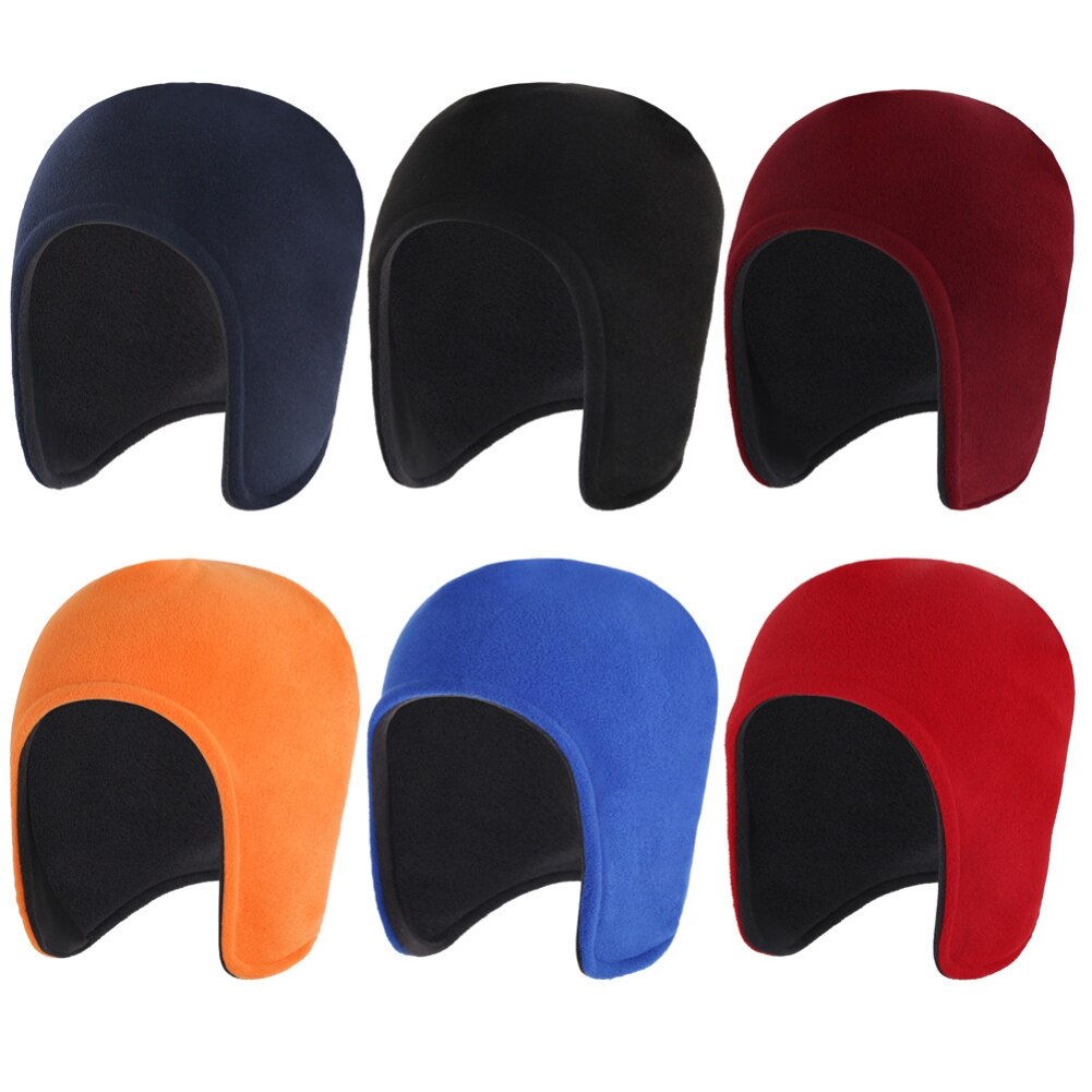 Winter Warm Ear Protection for Ski Camping Sports Fleece Skull Bicycle Cap Skull Beanie Helmet