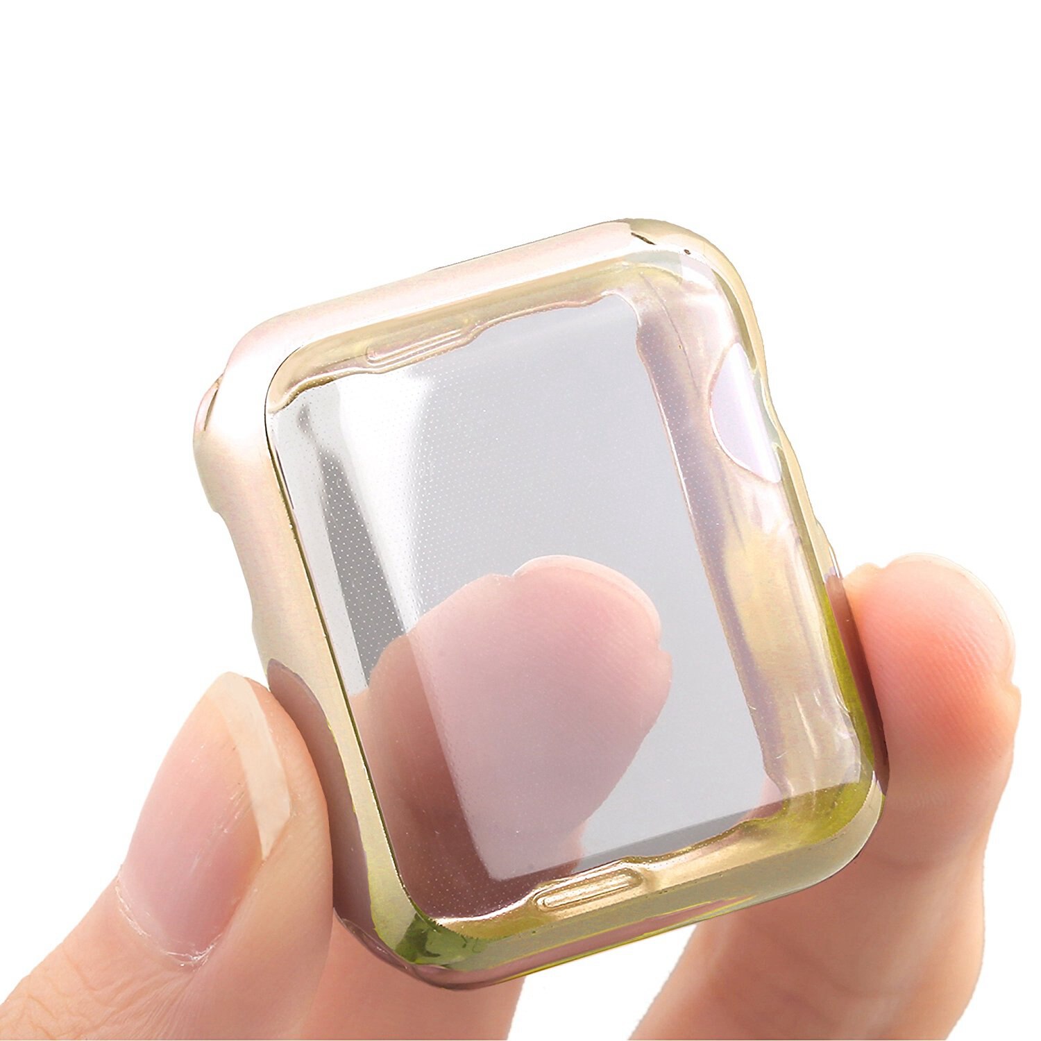 Plastic for apple watch cases 44mm 38mm 42mm 40mm for apple watch protector 44mm for iwatch csae for apple watch 5 44mm: Gold / series4 40MM