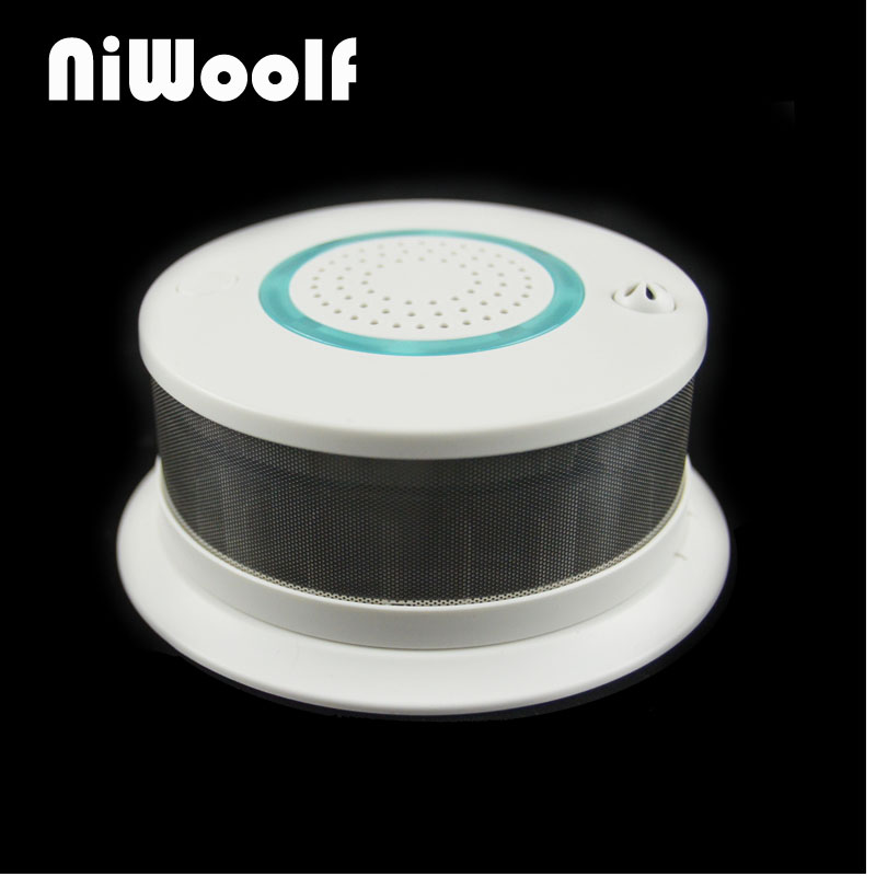 Wireless Smoke Temperature Detector 433MHz High Temperature Alarm Sound & Light Alarm For Home Security Alarms System