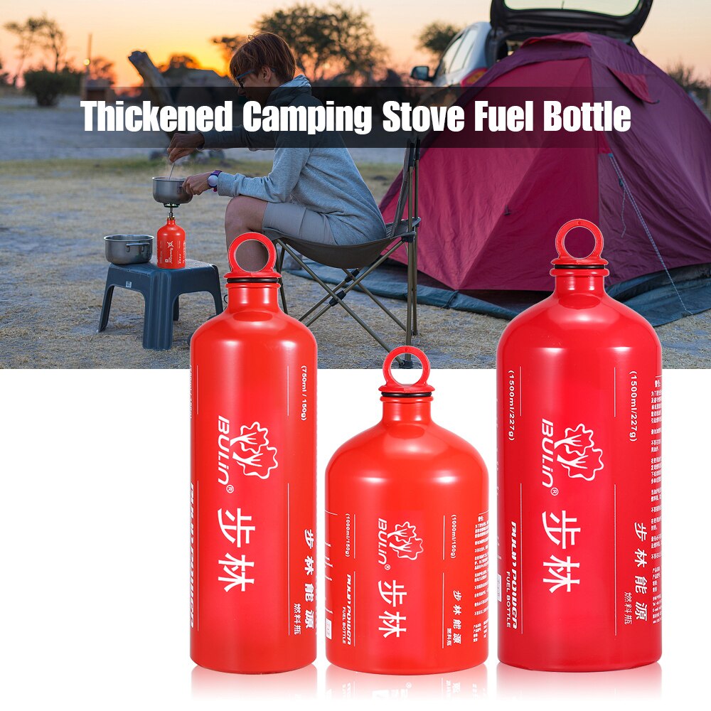 Udendørs 1000ml / 1500ml alkohol flydende gas brændstof dunk camping brændstof flaske alkohol benzin petroleum opbevaring flaske