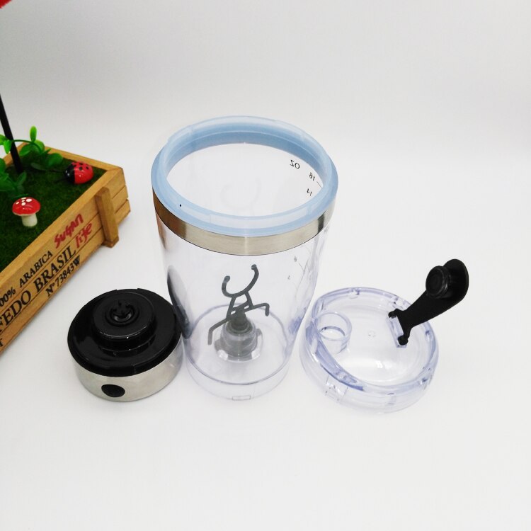protein shaker blender water bottle automatic movement vortex tornado 450ml BPA free detachable smart mixer bottle