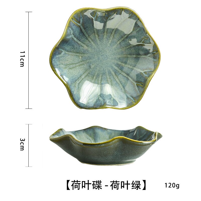 Fancy ceramic dishes, snack dishes, sauce dishes, household dipping dishes, Japanese cold dishes: Blue