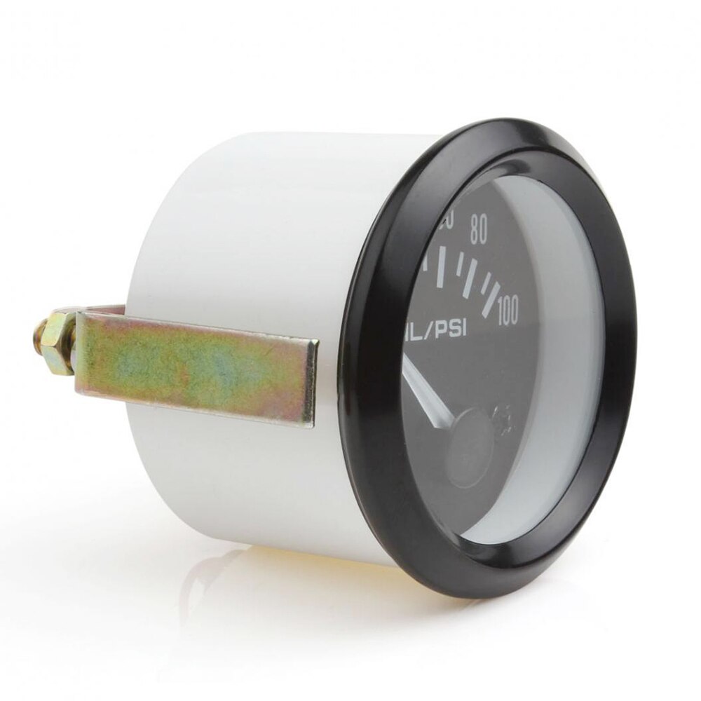 0-100 Pressure Gauge PSI guage Press Pressure Gauge Black White Light