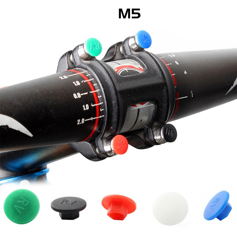 5 stuks mtb-stuurpen schroefdop mountainbike racefiets opvouwbare fiets  m5 zeskantige schroeven dop fietsaccessoires