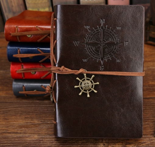 Agenda Vintage Pirate A5 A6 Agenda avec couverture en simili cuir carnet de notes Filofax pour école papeterie coréenne ou voyageur