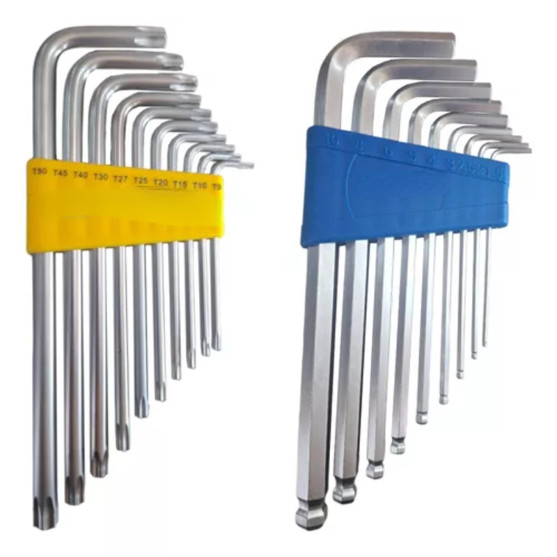 Herramientas de llave Allen y Torx 19 piezas Kits de herramientas Llave