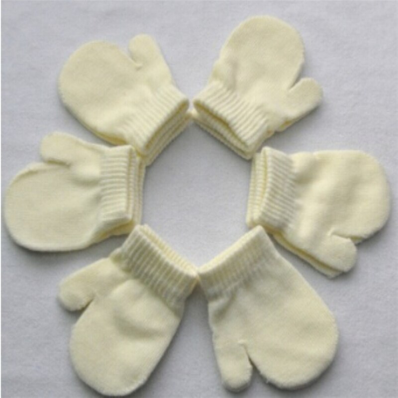 Baby Toddler Mittens Gloves Boys Girls Solid Winter Kids Warm Gloves 7 Colors