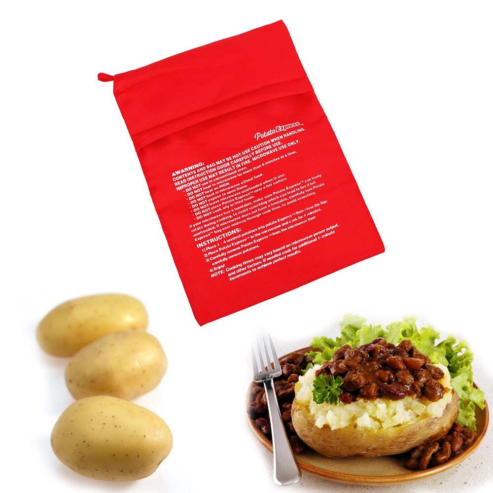 Wasbare Cooker Bag Magnetron Bakken Aardappelen Tas Om Te Koken Stoom Pocket Quick Fast Gebakken Aardappelen Rijst Zak