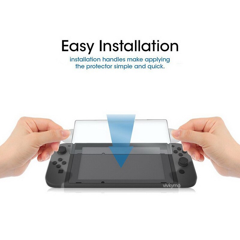 [ 4 stück] farbschutzfolie für nintendo switch, hochauflösende schutzfolie aus gehärtetem glas mit blaulichtfilter