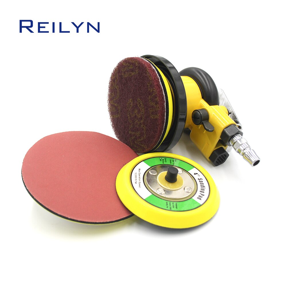 Pneumatic Sander backing pad Air Polisher holder sanding polishing disc hook-loop back plate 1234567inch