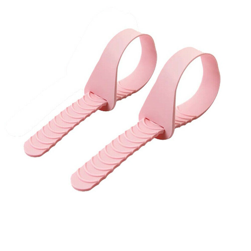 Toilet Seat Cover Lifter Deksel Kom Stoellift Handvat Badkamer Toilet Seat Anti-Vuile Wc Deksel Open handvat: PinkX2