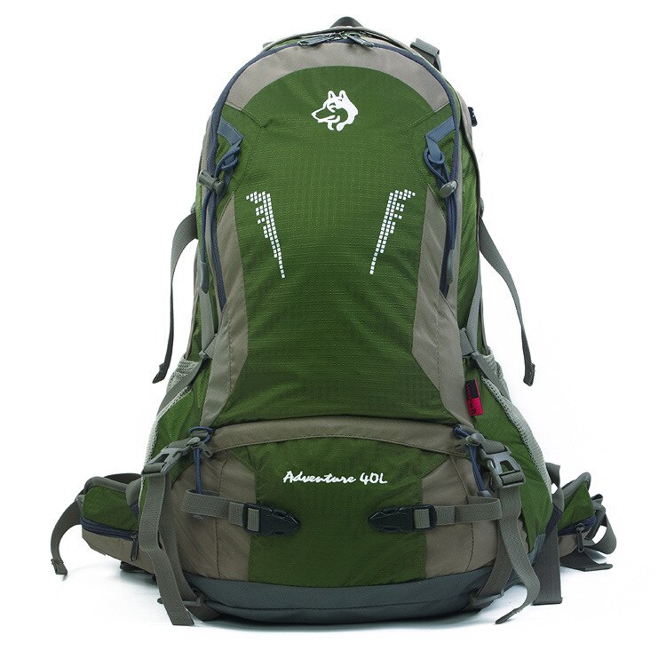 Jungle king mærke udendørs bjergbestigningstaske klatrepakke rejse rygsæk mænd og kvinder ridning rygsæk 40l: Grøn farve