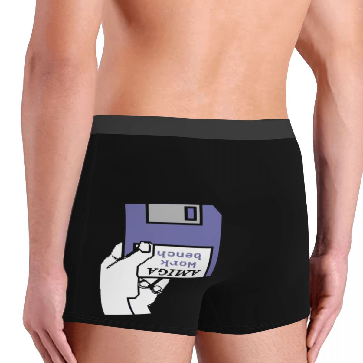 Boxer pour hommes, culotte Amiga, 500 Polyester, sous-vêtements, commodité C64 jeu Atari, banc de travail, culte rétro