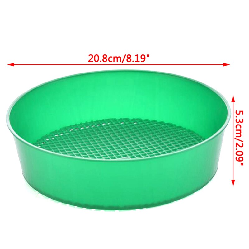 Green Plastic Garden Soil Sieve for Compost Soil Stone Mesh Gardening Tool Soil sieve Flower Nursery Plant Prop Knit Sieve