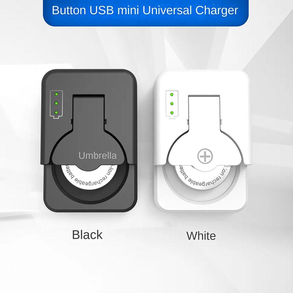 Cargador de batería de botón con indicador LED, cargador portátil Universal para accesorios LIR2016 LIR2025 LIR2032