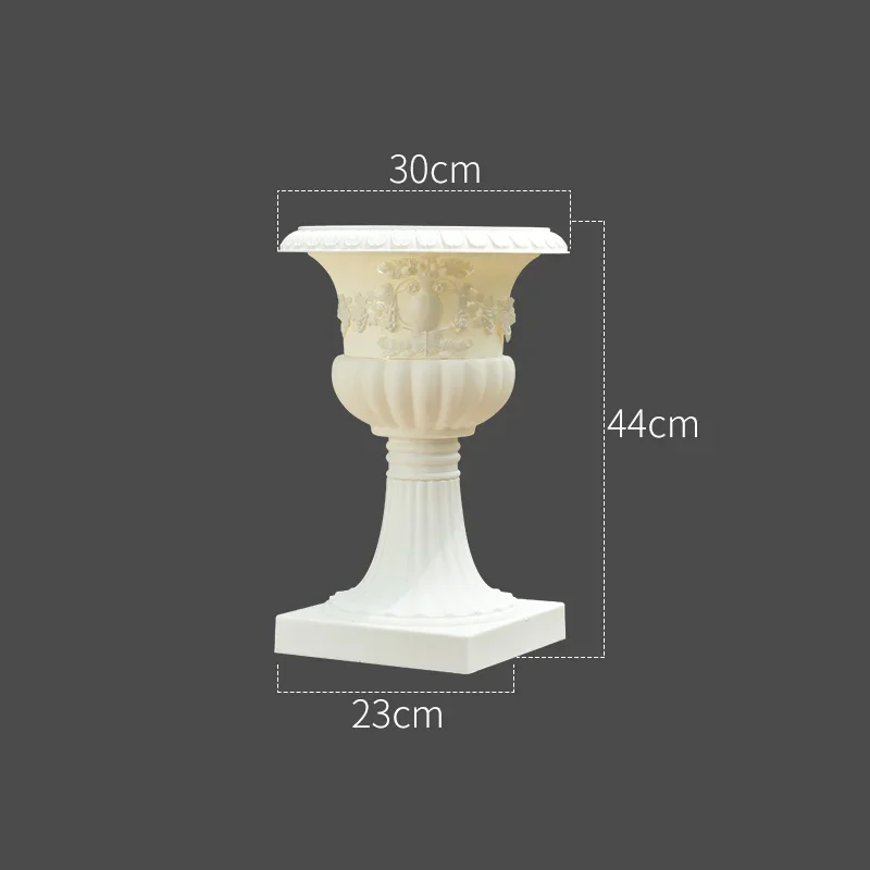 Goldene Vase für Hochzeit, Geburtstag, Weihnachten, Festival, Party, Dekoration, Originalität, retro-Stil, europäische Blumentopfvasen aus Kunststoff: verrotten