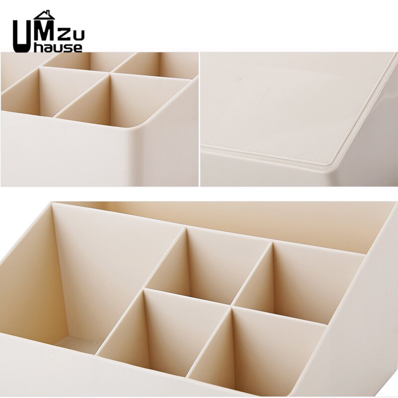 Organizador de cosméticos, cajas de almacenamiento de escritorio, mesa sólida, organizador de oficina en casa, caja de plástico, recipiente para joyas de maquillaje, divisor de cajón