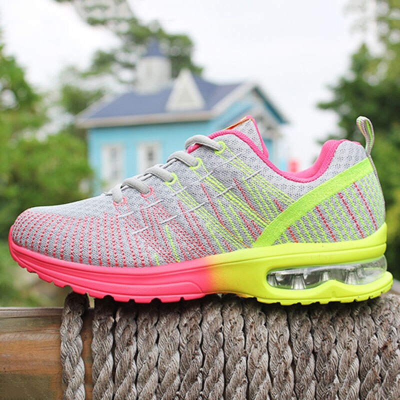 Damskie buty do tenisa poduszka powietrzna oddychające sportowe sportowe tenisówki na co dzień B2Cshop