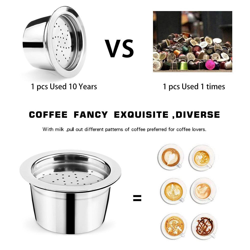 Cápsula de café reutilizable recargable, respetuosa con el medio ambiente, STEE K Fee & Tchibo Cafissimo ALDI Expressi, compatible con máquina Tchibo