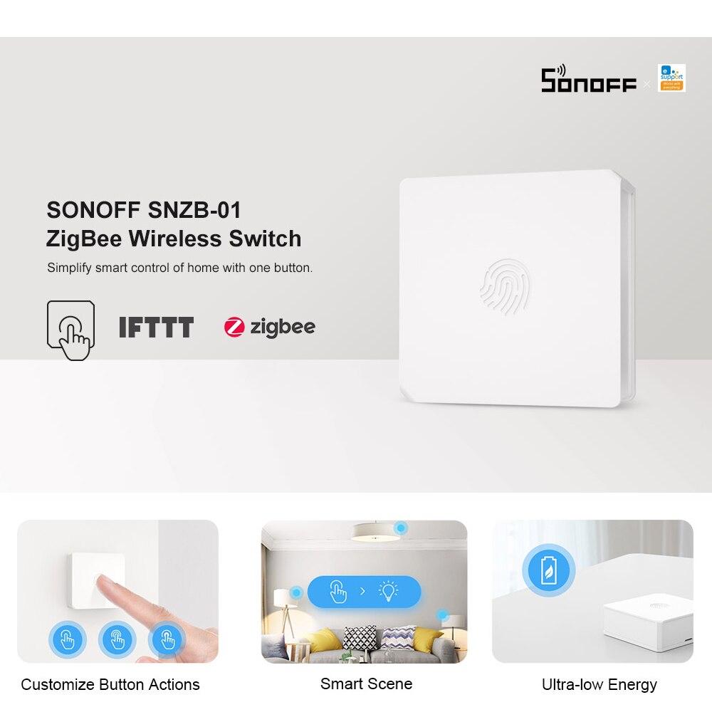 Sonoff smart alarmsystem sett, sonoff zigbee bro hub inngangsport / dørsensor / temperaturfuktighetssensor / pir bevegelsessensor