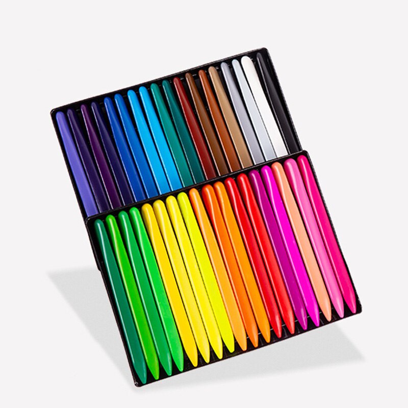 36 Colors Triangular Crayons Triangular Colouring Pencil for Students Kids Children H-best