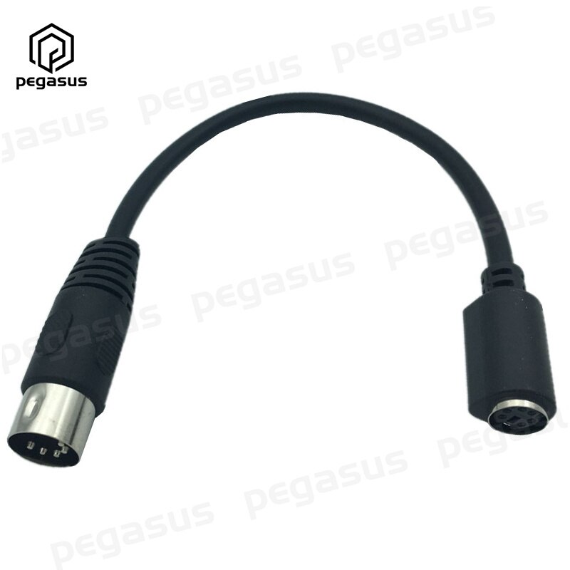 Cable adaptador para teclado y ratón, 15CM, PS2 DIN, 5 pines, macho a MD, 6 pines, hembra