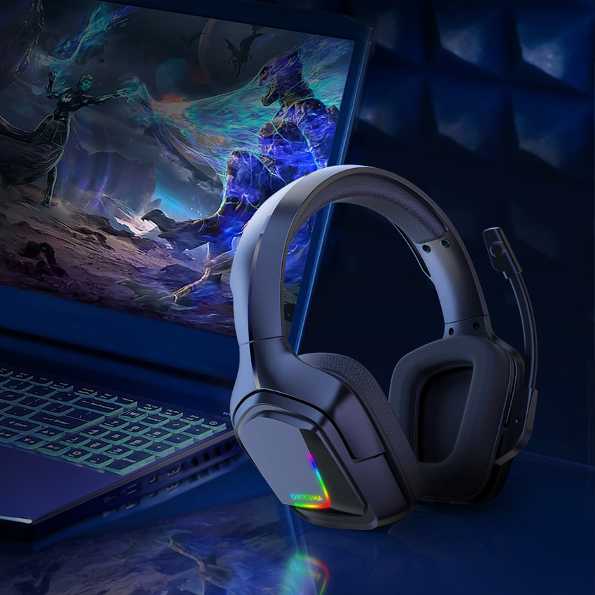 Cuffie da gioco casque ONIKUMA K20 PS4 3.5mm PC Gamer cuffie da gioco Stereo luce a Led con microfono per XBox One/Tablet portatile