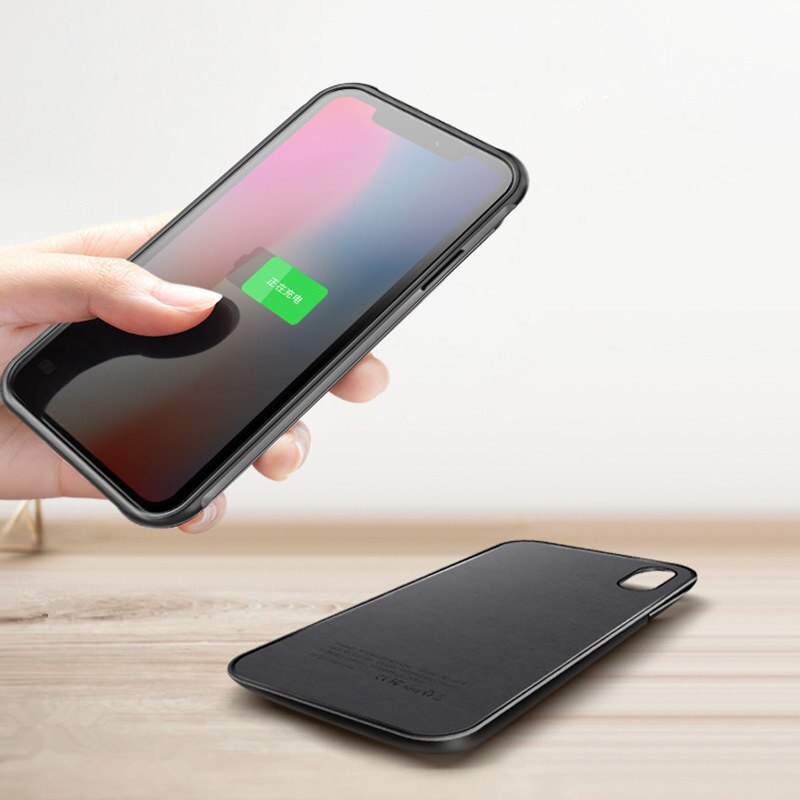 Qi Wireless Fast Charging Portable Power Bank Pack External Charger Battery Protective Case Cover For iPhone X / XS Max XR