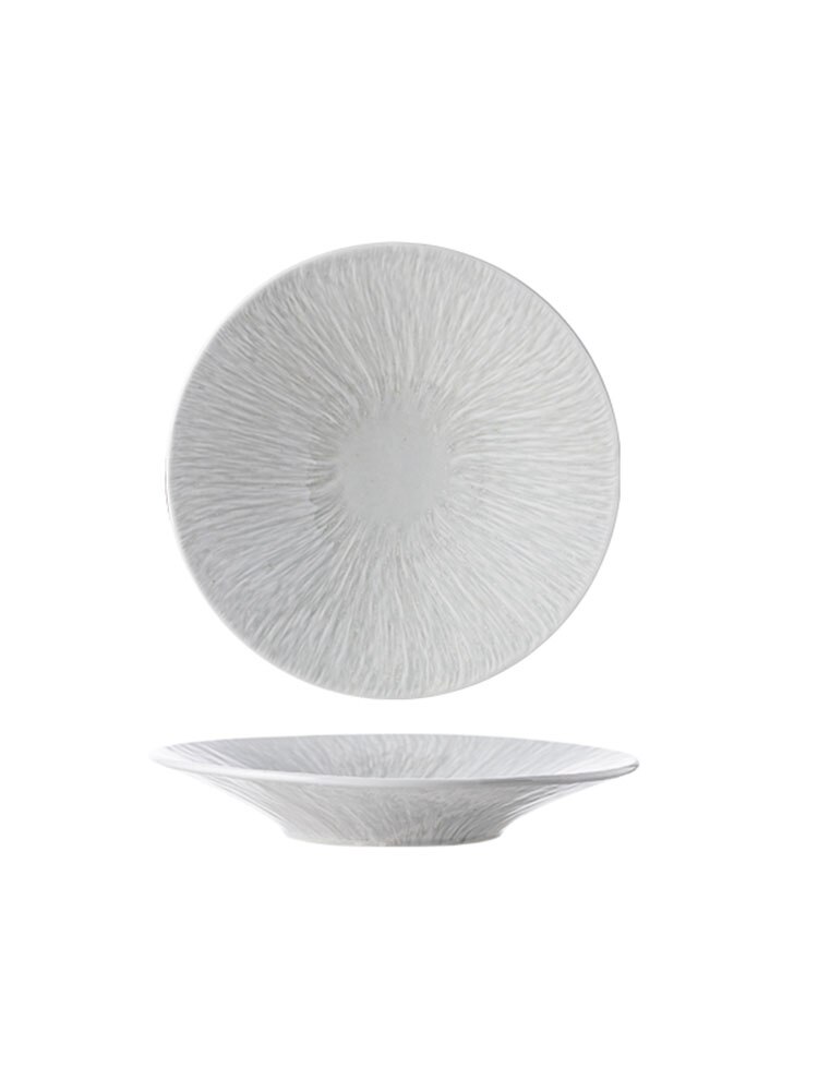 White Plates Porcelain Round Dishes Plates Serving Platter Dinner Tableware Dessert Assiette Kitchen Tools EK50CP