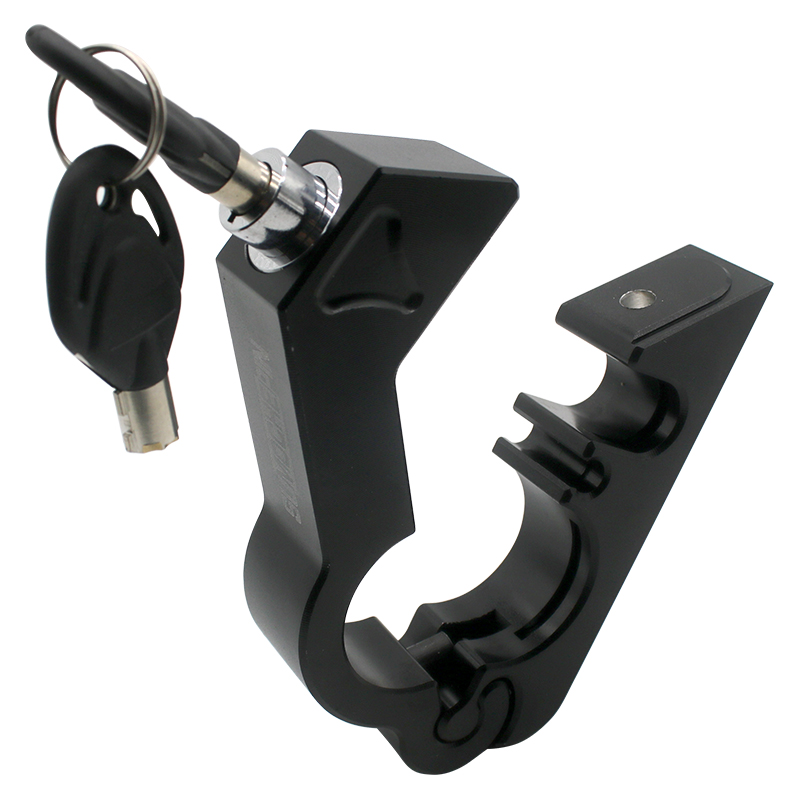 Serrure de guidon antivol pour moto, poignée de frein, serrure solide imitant le vol, nervure de verrouillage, vélos de rue, casque de moto, le plus récent