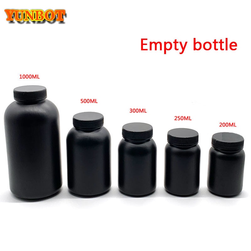 3D Printer part Recycle resin empty bottle Photosensitive UV Resin Large Diameter empty bottle Protect from light