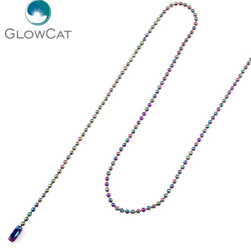 5 Stks/partij Meer Keuze Meer Stijl Regenboog Kleur Rvs Ketting Ketting Link Sieraden Maken: 45cm / Antique Gold Plated