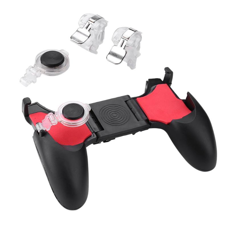 Hot 5 in 1 Gamepad per cellulare per PUBG Mobile Trigger pulsante di fuoco L1R1 Controller sparatutto Joystick obiettivo chiave per gioco di tiro: 2