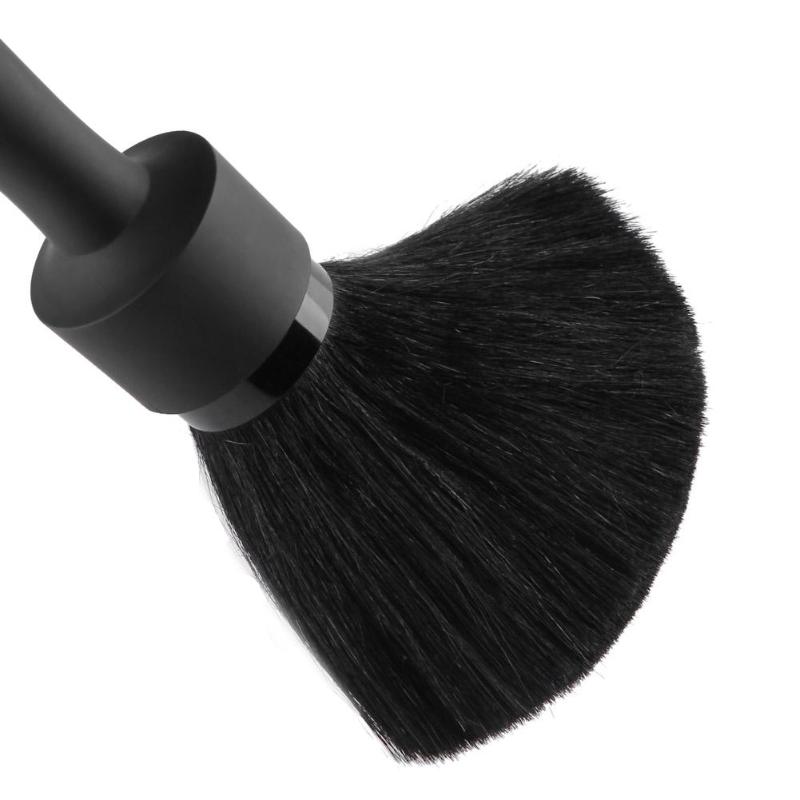 Svart myk barberkost salong hjemme hår klipping hårklipp frisør ansikt hals hår feie børste skjegg bart barberkoster