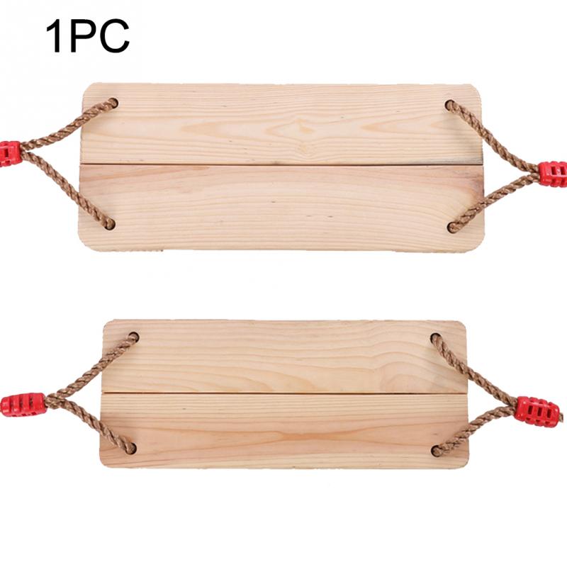 Adults Children Adjustable Rope Swing Kids Rocking Chair Indoor Outdoor Garden Yard Wooden Hanging Swings Game Tool