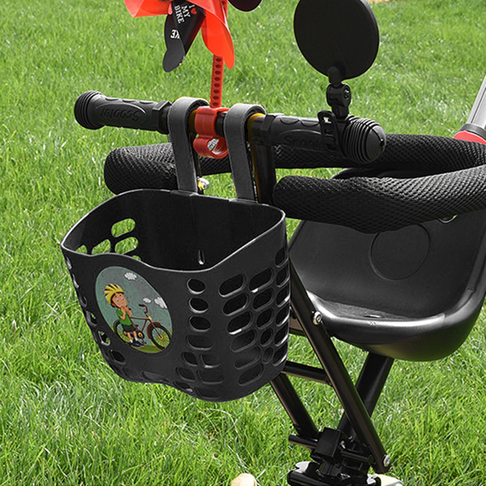 Kids Bike Pannier Basket Children Bicycle Scooter Front Basket Hanging Outdoor Cycling Storage Front Shopping Kids Accessories