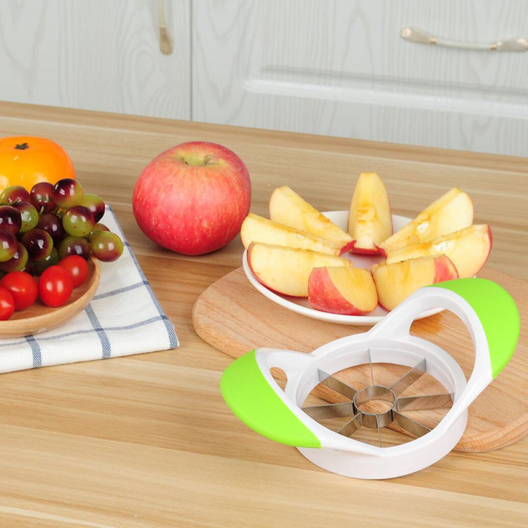Kjøkken dingser rustfritt stål eple kutter skjærer grønnsak frukt verktøy kjøkken tilbehør eple pære lett skjære slicer cutter