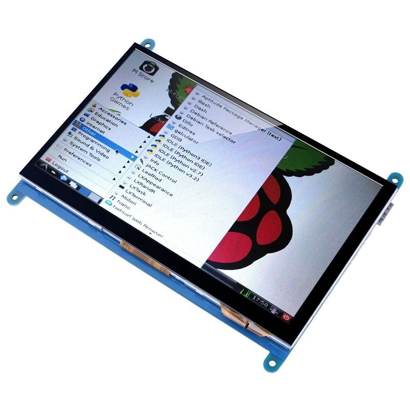 7 zoll Kapazitiven Touchscreen TFT LCD Display HDMI Modul 800x480 für Raspberry Pi 3 2 Modell B und RPi 1 B + EIN BB Schwarz PC Vario