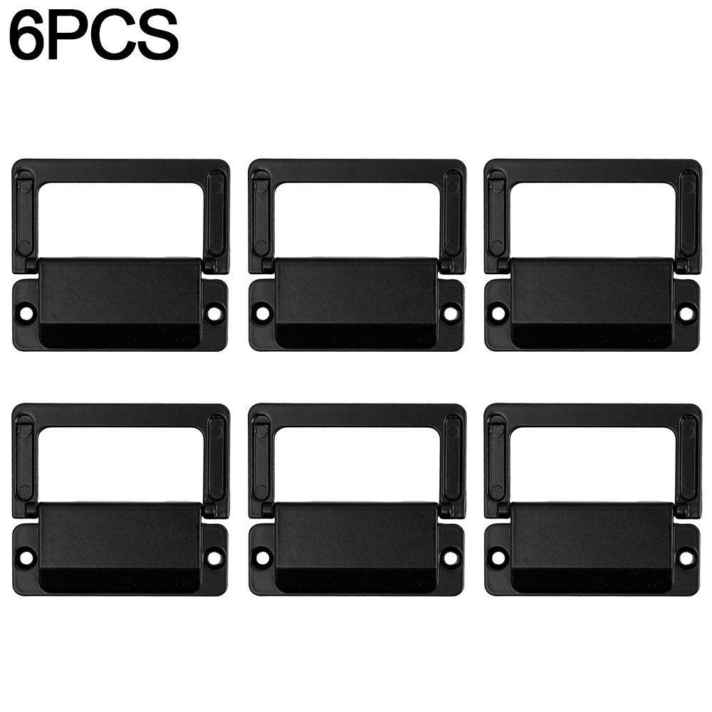 1/6 Stuks Lade Verborgen Opvouwbare Handvat Kast Verborgen Pull Zinklegering Zwarte Platte Kast Handgrepen Meubelbeslag Accessoires: Roze