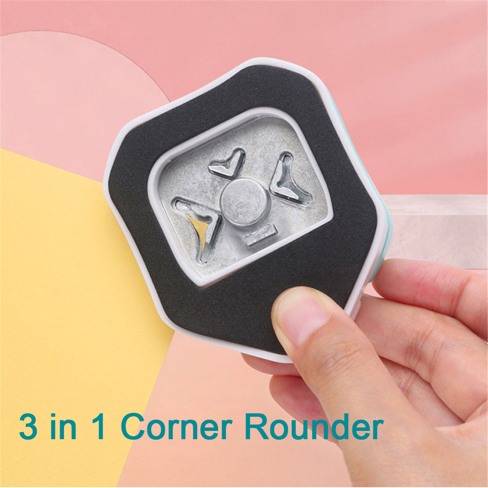 Poinçon d'angle 3 en 1 4-10mm, coupeur d'angle pour la fabrication de cartes/stratifié/carton/Scrapbooking/artisanat en papier/cartes de visite