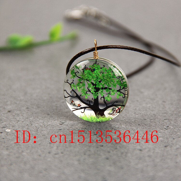 Tree of life Pendant Necklace Sweater Chain Jewellery Handmade Lucky Amulet Her Woman Free rope