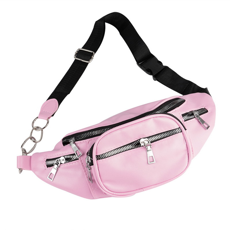 Waist Bag Pack Multi-function Steam Punk Leg Package PU Leather Shoulder Bag Women Belt Pochete Pack: E423390