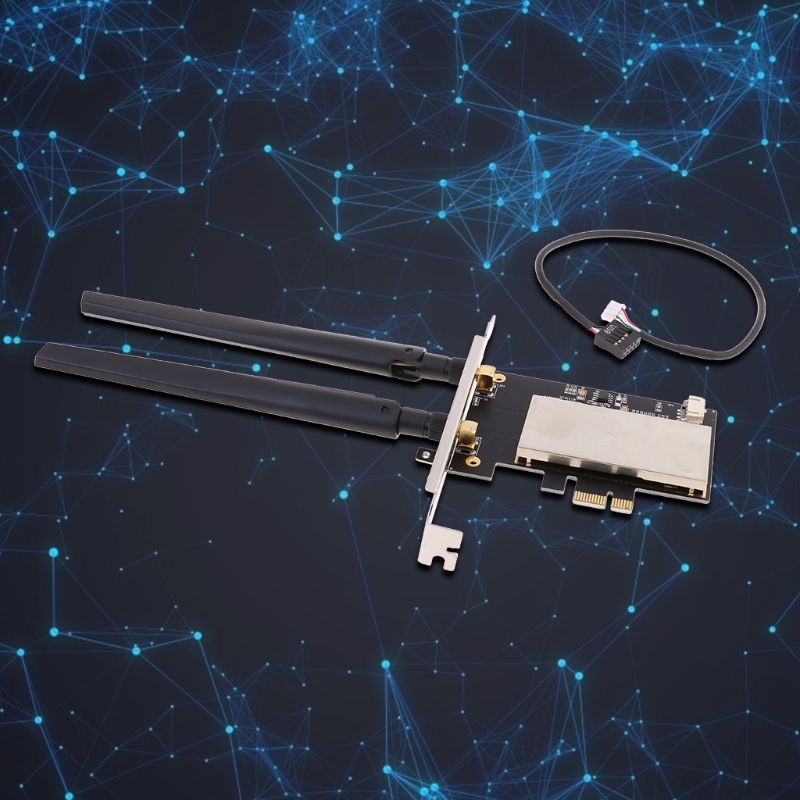 WTXUP NGFF M2 to PCIE AC Converter Adapter Card AX200 9260 8265 1650A for Laptop PC Easy Install