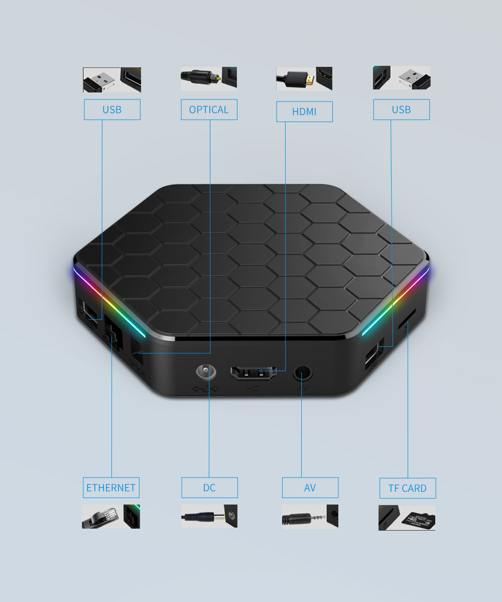 Android 12 T95Z Plus Smart Tv Box 6K DECODING 2.4G/5G BT5.0 WIFI6 3D Voice16G 32G 64G128G HDR10 4K60FPS Set-Top Box Media Player