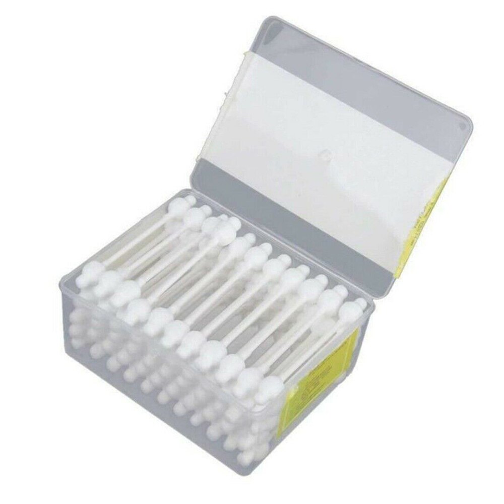 55pcs/box Baby Cotton Swabs Soft Safety Pure Cotton Swabs Double Tip Baby Cleaning Health Care