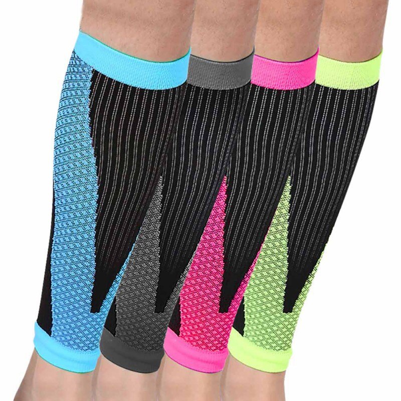 2 uds Unisex Running atletismo mangas de compresión pantorrilla canilla de pierna férulas coderas rodilleras Protección deportiva seguridad